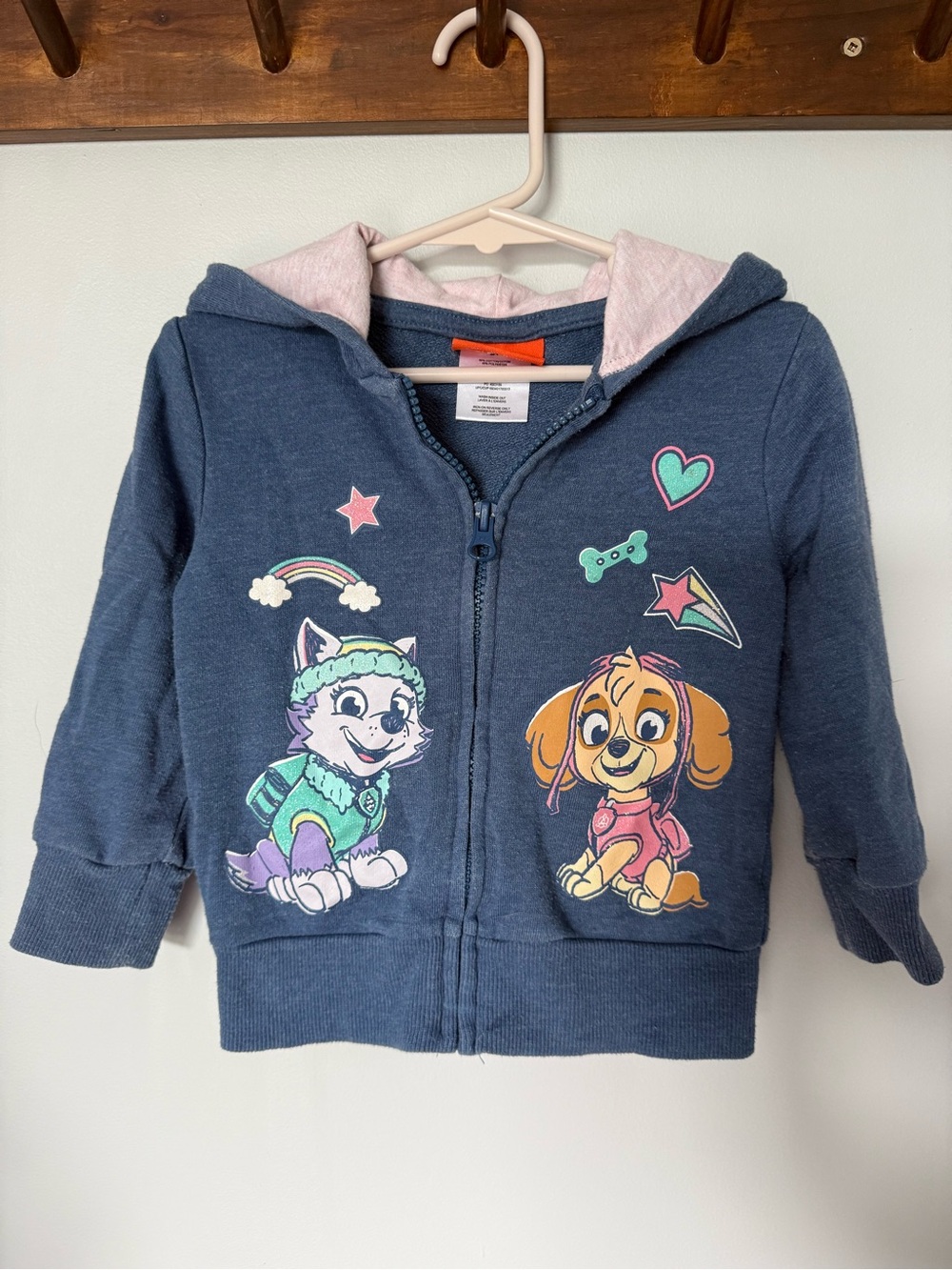 Girls Paw Patrol Navy Zip-Up Hoodie for Kids - Nickelodeon